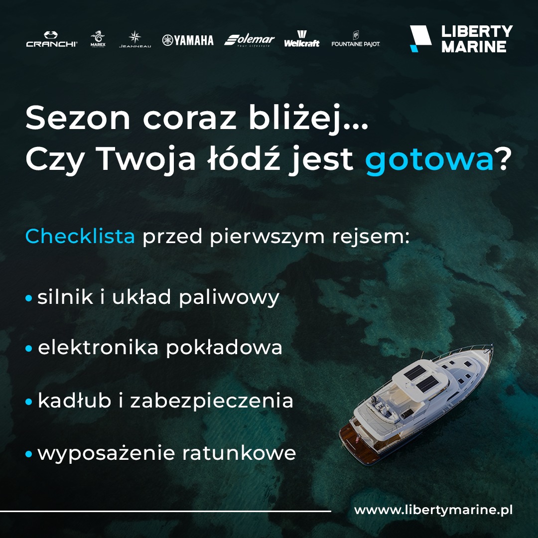 🔧 Sezon coraz bliżej — czy Twoja łódź jest gotowa?Checklista przed pierwszym rejsem:✅....