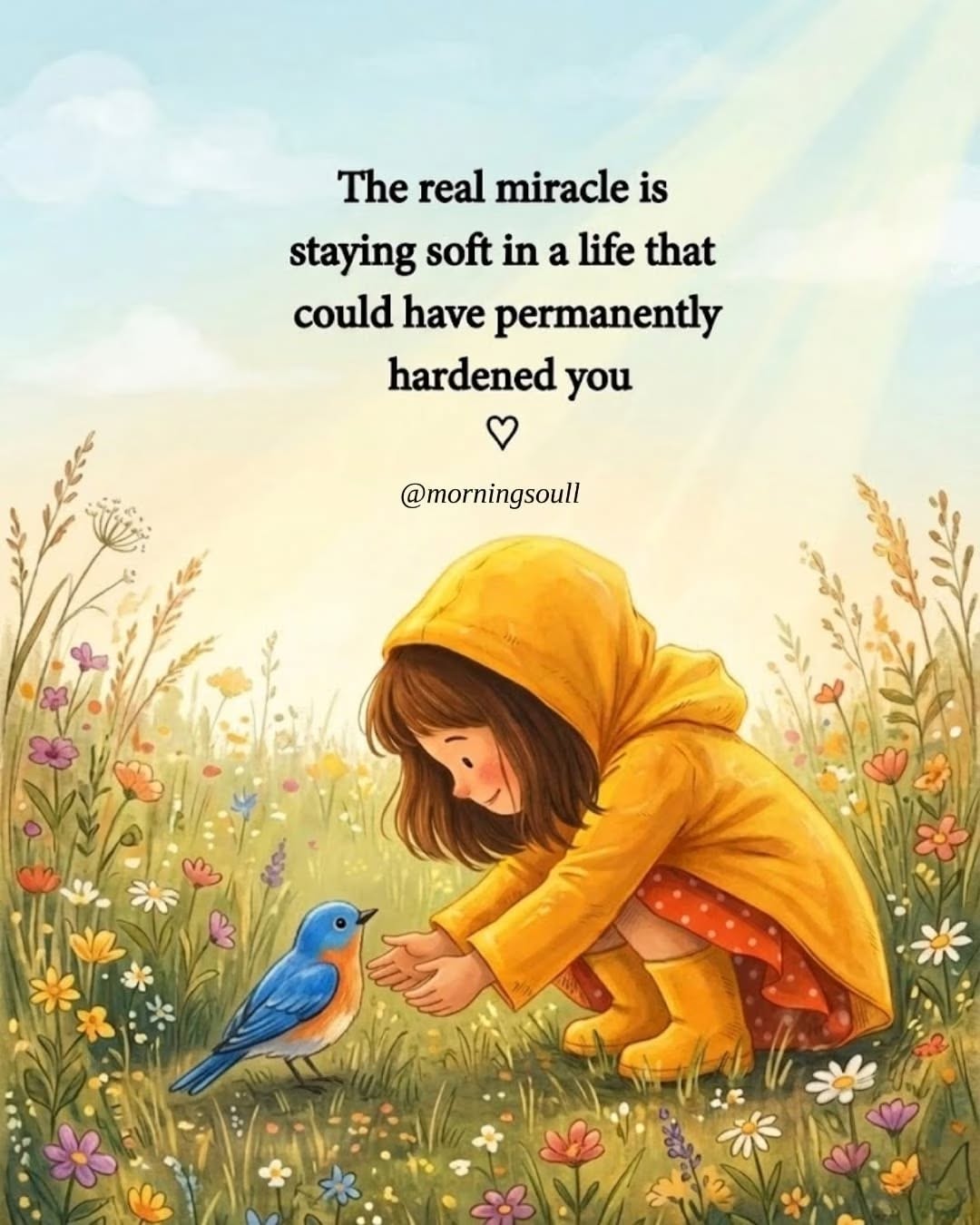 Staying soft is strength ❤️ #MorningSoul #StaySoft #GentleSoul