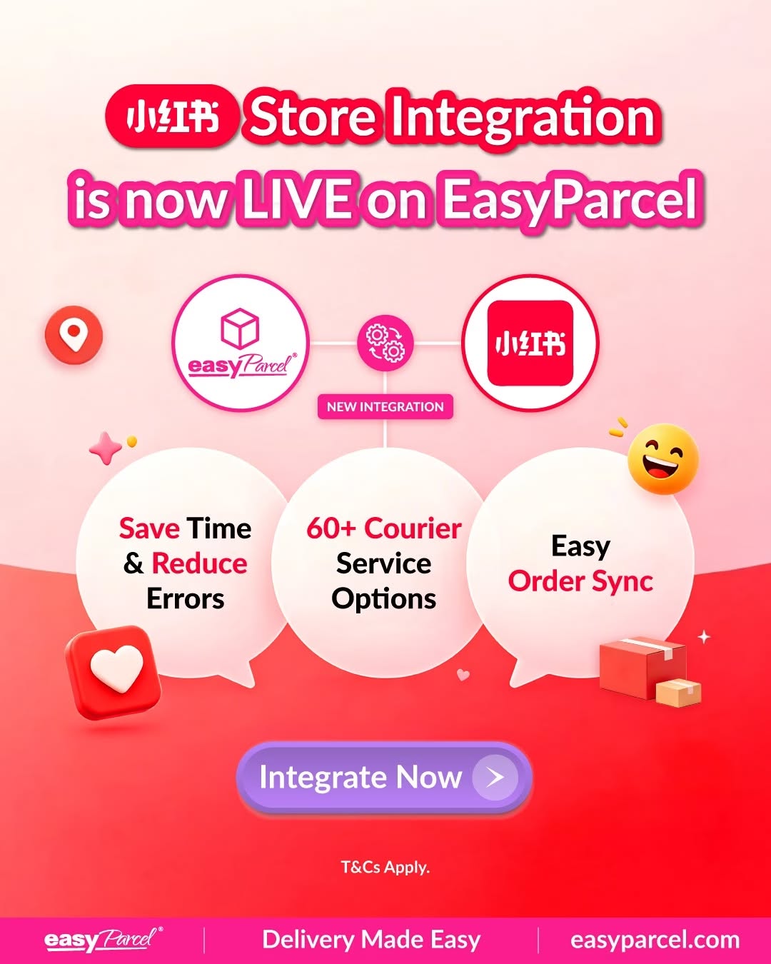 XHS Store Integration is now LIVE on EasyParcel 🚀 Selling on XiaoHongShu? You can now integrate your XHS Store via AllValue and manage your shipping directly within EasyParcel — making your fulfillm