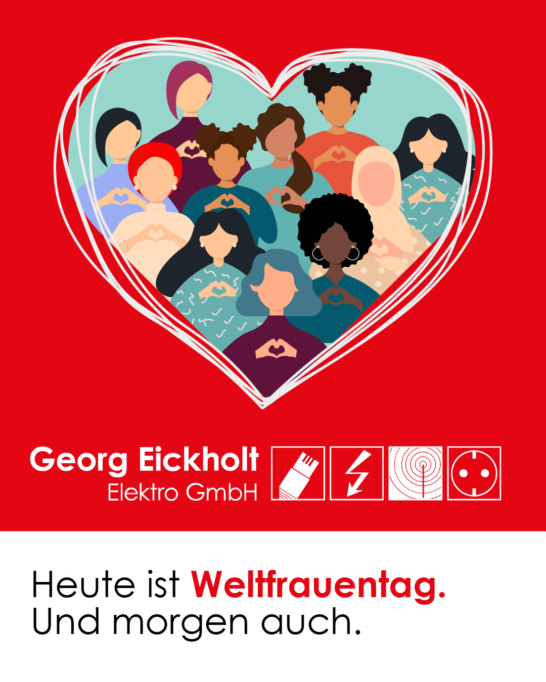 Heute feiern wir den Weltfrauentag.
Und morgen. Und übermorgen. ❤️
Denn Engagement, Fachwissen und Teamgeist verdienen nicht nur einen Platz im Kalender – sondern im Alltag. Im Handwerk wie überall gilt: Leistung kennt kein Geschlecht – und Wertschätzung kein Datum. ⚡
#Weltfrauentag2026 #HandwerkMitHerz #VielfaltImHandwerk #Respekt #Gleichberechtigung